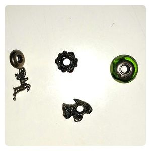 4 charms for pandora bracelets